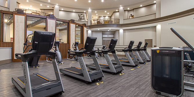 Spa Aquae Fitness Center has new state of the art machines.