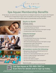 Spa Aquae Membership Benefits
