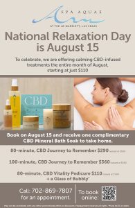 Celebrate National Relaxation Day at Spa Aquae