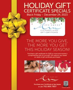 Holiday Gift Certificate Specials - Black Friday - December 24, 2023